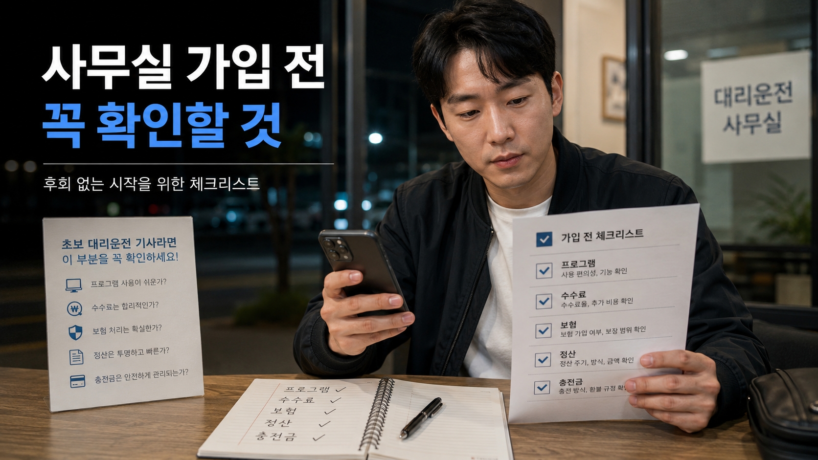 대리사무실 가입 전 확인할 것